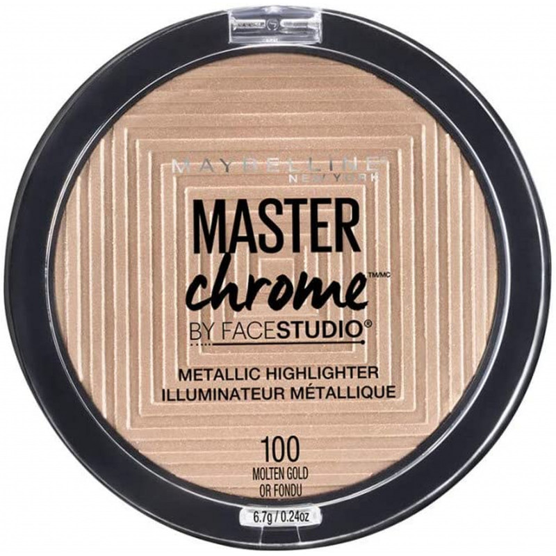 Maybelline Master Chrome Highlighting Powder 100 Molten Gold, Currently priced at £4.10